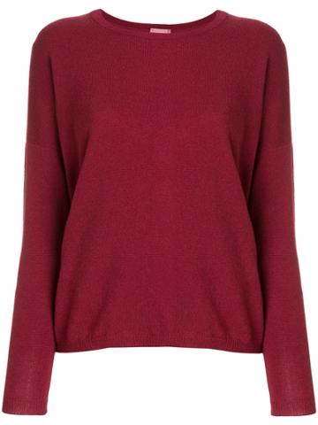 Alyki Round Neck Jumper - Pink & Purple