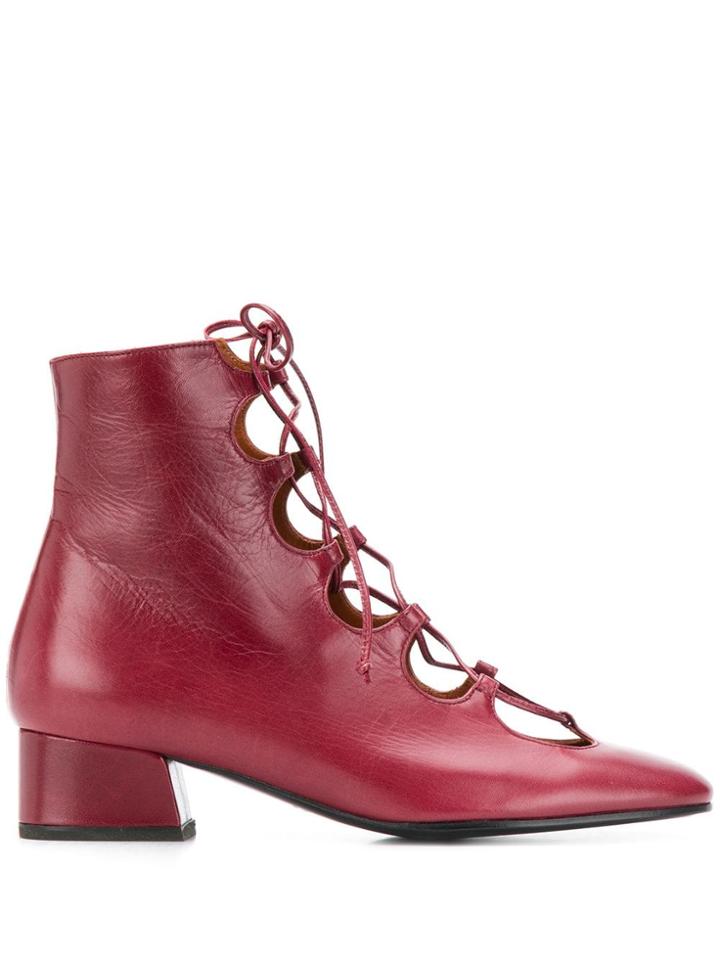 Michel Vivien Glory Boots - Red