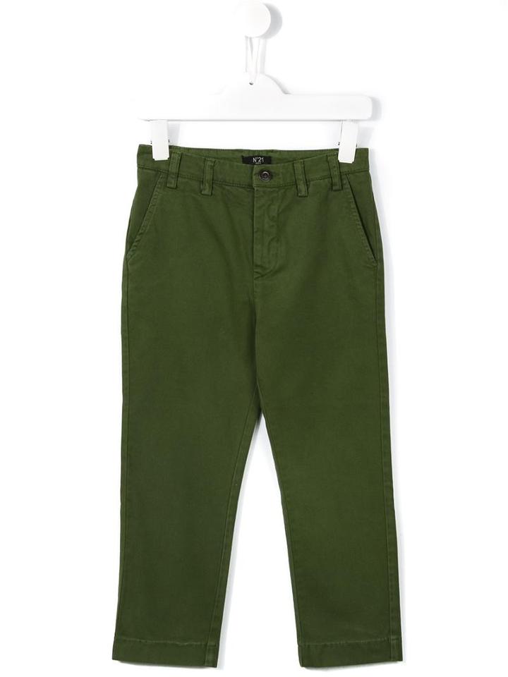 No21 Kids Classic Chinos, Boy's, Size: 12 Yrs, Green
