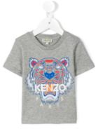 Kenzo Kids Tiger Print T-shirt, Boy's, Size: 10 Yrs, Grey