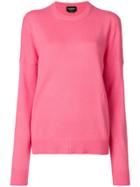 Calvin Klein 205w39nyc Crew Neck Sweater - Pink & Purple