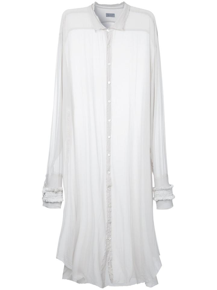 Elena Dawson - Shirt Dress - Women - Silk - M, Women's, Nude/neutrals, Silk