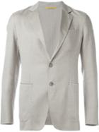 Canali Two Button Blazer, Men's, Size: 48, Nude/neutrals, Silk/cotton/nylon/wool