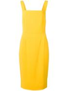 Dolce & Gabbana Square-neck Cady Dress - Yellow