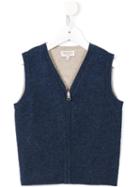 Cashmirino - V-neck Gilet - Kids - Cashmere - 4 Yrs, Blue