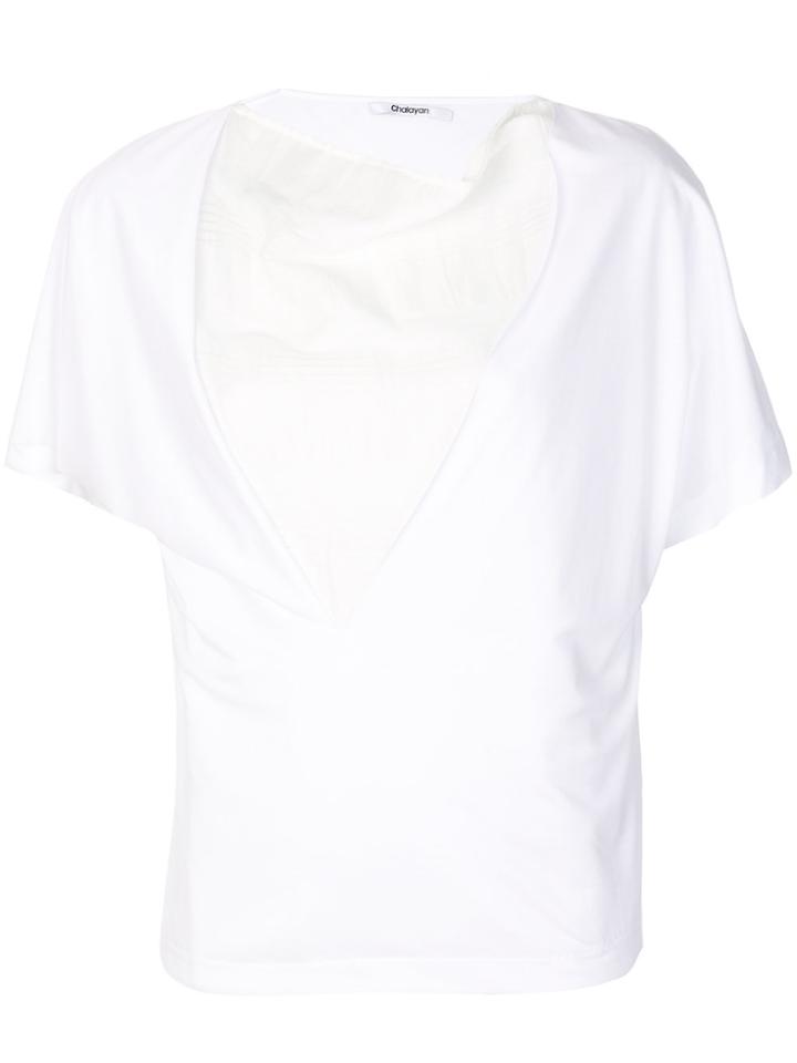 Chalayan Short-sleeve Blouse - White