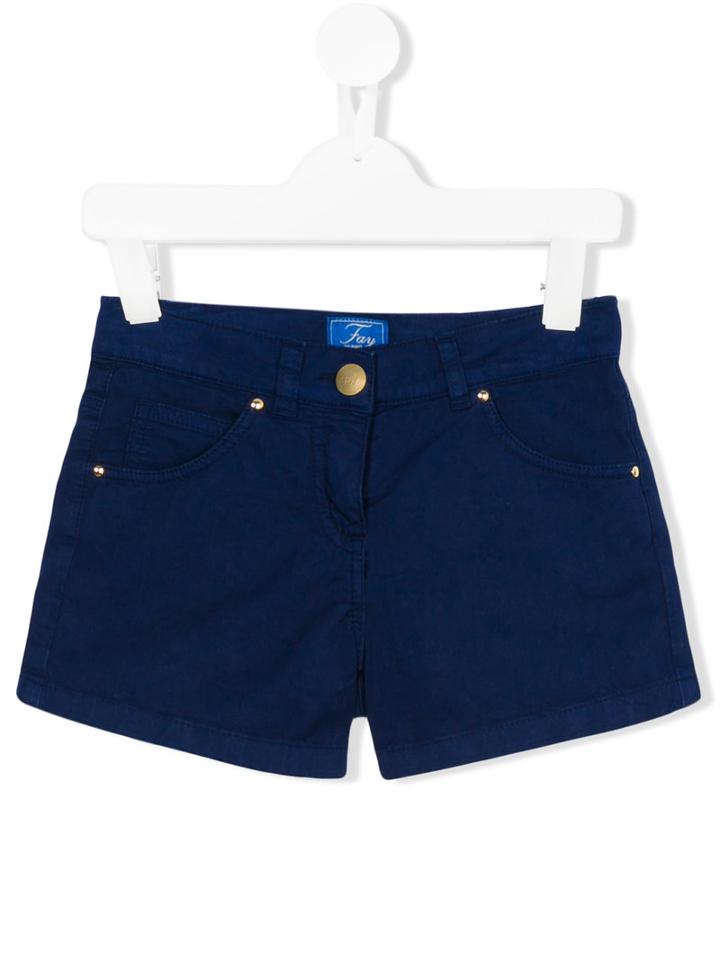 Fay Kids - Denim Shorts - Kids - Cotton/elastodiene - 8 Yrs, Blue
