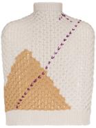 Raf Simons Scarf-inspired Wool Sweater - Nude & Neutrals