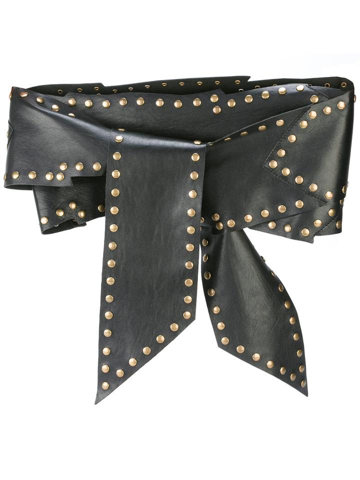 Philosophy Di Lorenzo Serafini Studded Belt, Women's, Size: Medium, Black, Leather