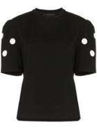 Paskal Spotted Print Cotton T-shirt - Black
