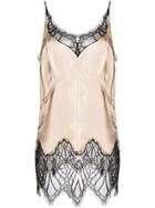 Helmut Lang Lace Detail Vest - Neutrals