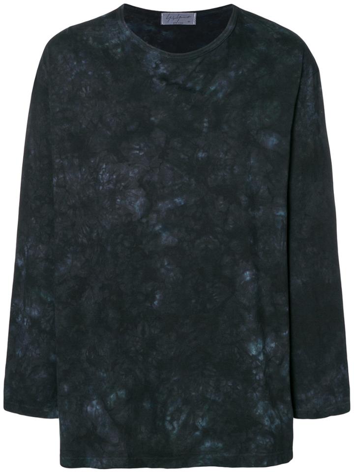 Yohji Yamamoto Tie-dye Fitted Sweater - Blue