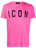 Dsquared2 Icon Print T-shirt - Pink