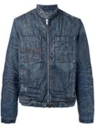 Walter Van Beirendonck Pre-owned Washed Denim Jacket - Blue