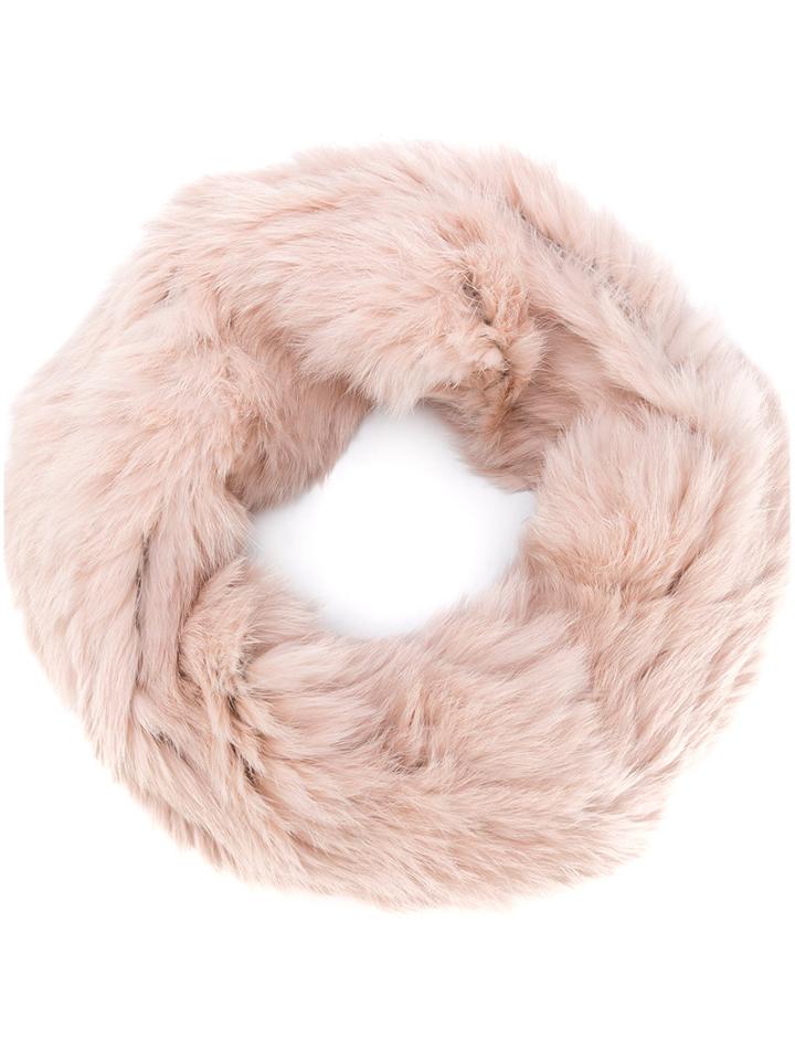 Yves Salomon Accessories - Neck Scarf - Women - Rabbit Fur - One Size, Nude/neutrals, Rabbit Fur