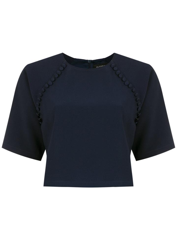 Olympiah Valle Sagrado Cropped Top - Blue
