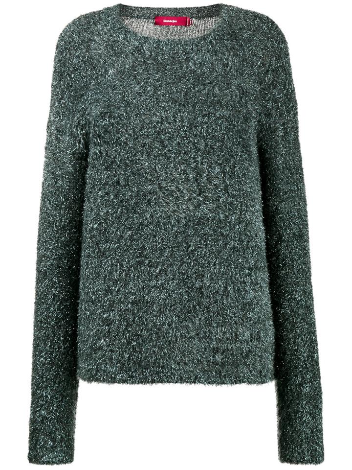 Sies Marjan Courtney Tinsel-knit Sweater - Blue