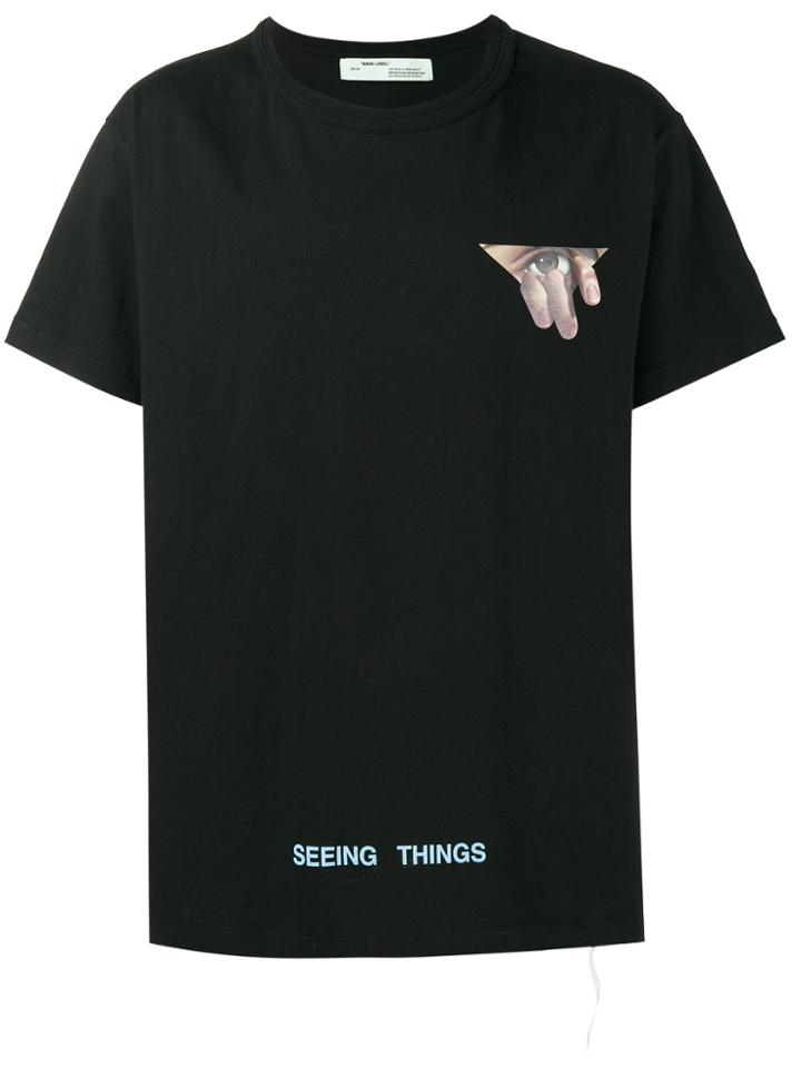 Off-white Eyes Printed T Shirt - Black