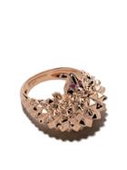 Boucheron 18kt Rose Gold Hans, The Hedgehog Diamond And Ruby Ring - Pg