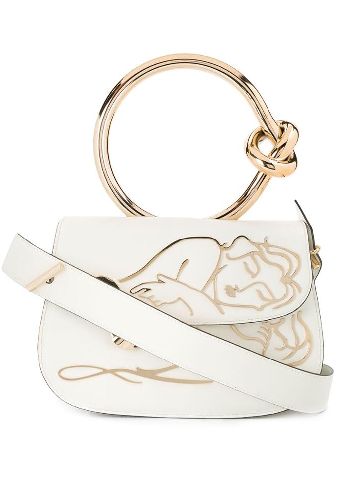 Benedetta Bruzziches Plaque-embellished Tote - White