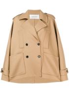 Valentino Double Breasted Coat - Nude & Neutrals