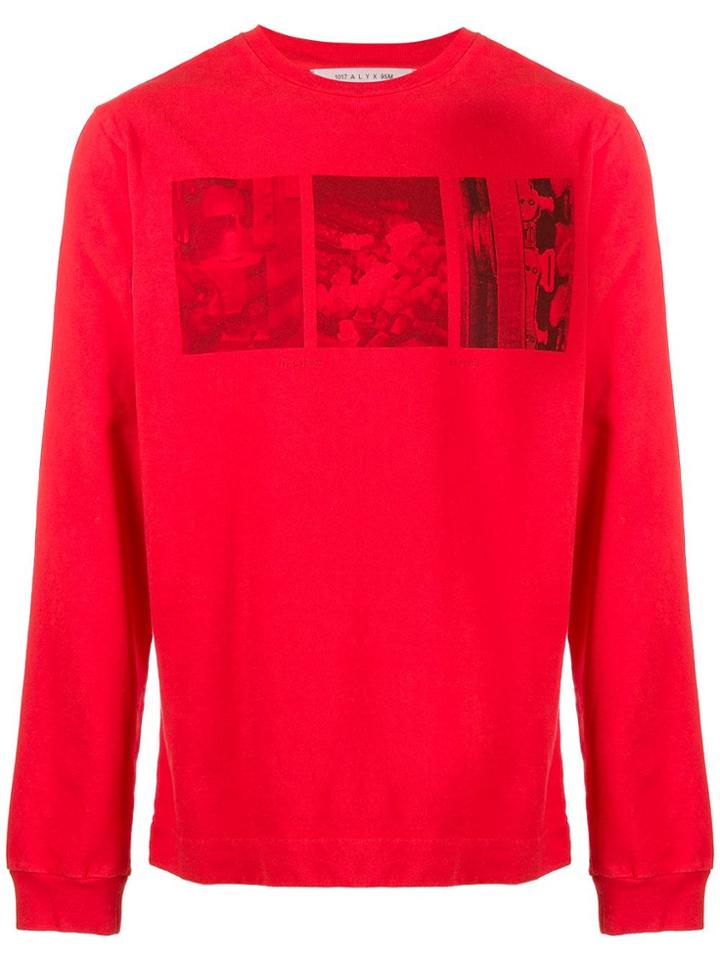 1017 Alyx 9sm Photographic Long-sleeve Top - Red
