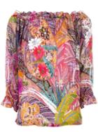 Etro Off The Shoulder Blouse, Women's, Size: 46, Viscose