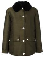 Moncler Gamme Rouge 'edelweiss' Coat, Women's, Size: 2, Green, Cotton/polyamide/polyester/rabbit Fur