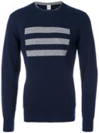 Eleventy - Cashmere 3 Bars Sweater - Men - Cashmere - Xl, Blue, Cashmere