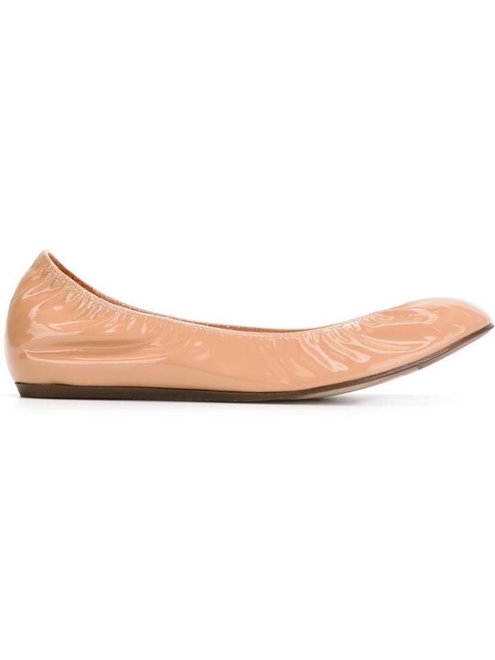 Lanvin Classic Ballerinas, Women's, Size: 35, Nude/neutrals, Patent Leather/leather/rubber