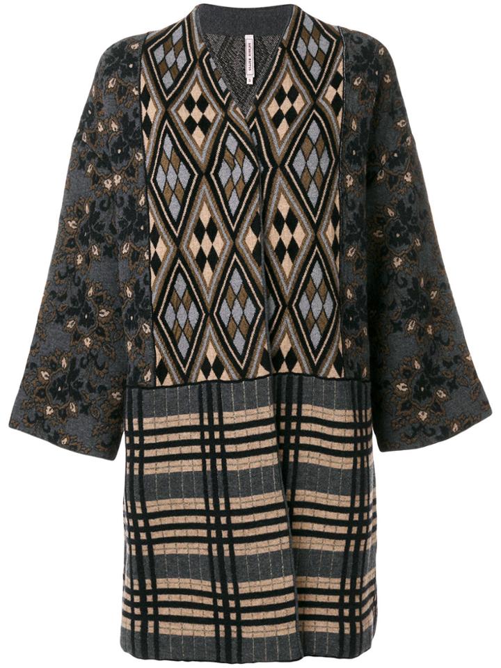 Antonio Marras Patterned Cardi-coat - Grey
