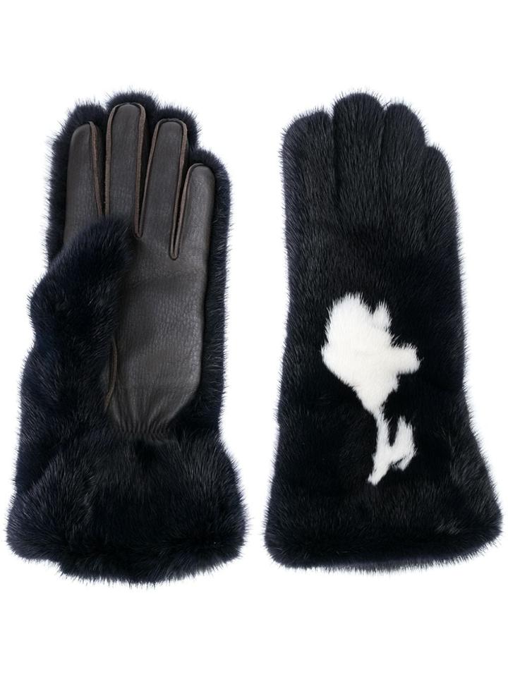 Marni Marni Gndpi05nu0p2733 Bow06 Furs & Skins->mink Fur - Blue