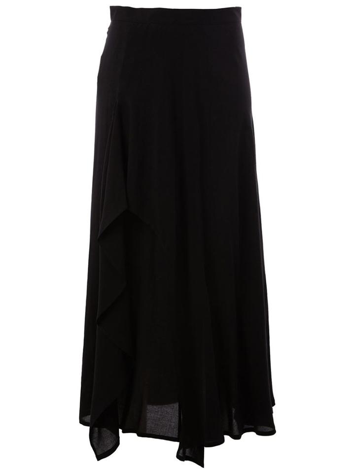 Yohji Yamamoto Draped Midi Skirt