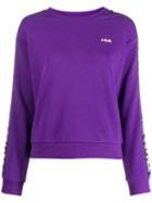Fila Tivka Logo Tape Sweatshirt - Purple