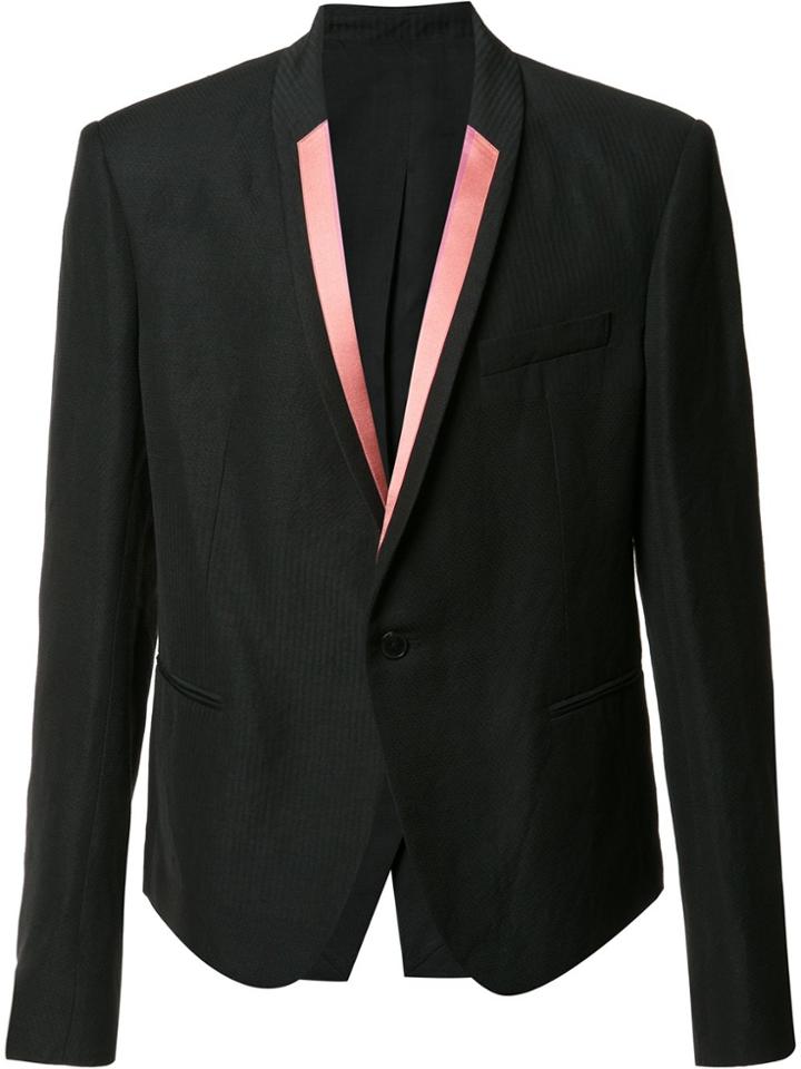 Haider Ackermann Contrast Lapel Blazer - Black