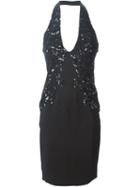 Zuhair Murad Sequinned Fitted Dress, Women's, Size: 40, Black, Silk