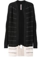 Rick Owens Long Knitted Cardigan, Men's, Size: Xl, Black, Nylon/mohair/wool