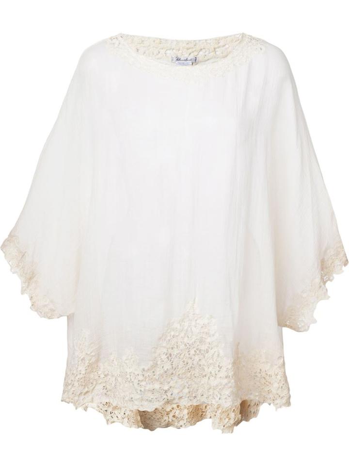 Faliero Sarti Sheer Lace Detail 'pamploma' Blouse