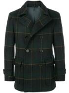 Aspesi Check Peacoat - Green