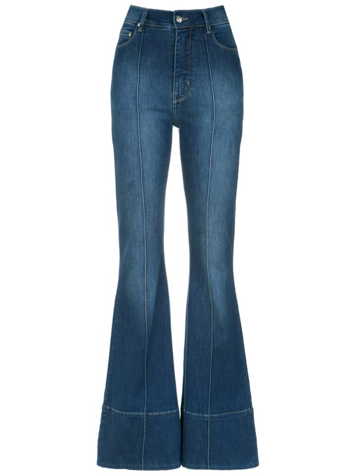 Amapô Denim Flared Trousers - Blue
