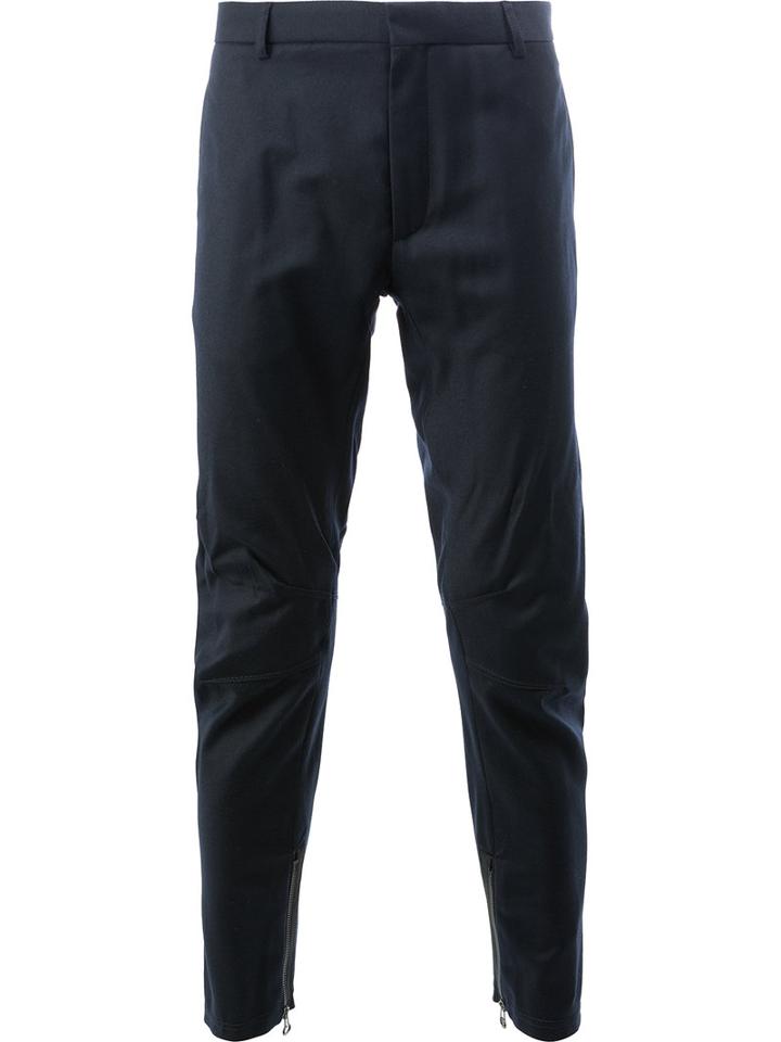 Lanvin - Cropped Trousers - Men - Cotton/cashmere/virgin Wool - 46, Blue, Cotton/cashmere/virgin Wool