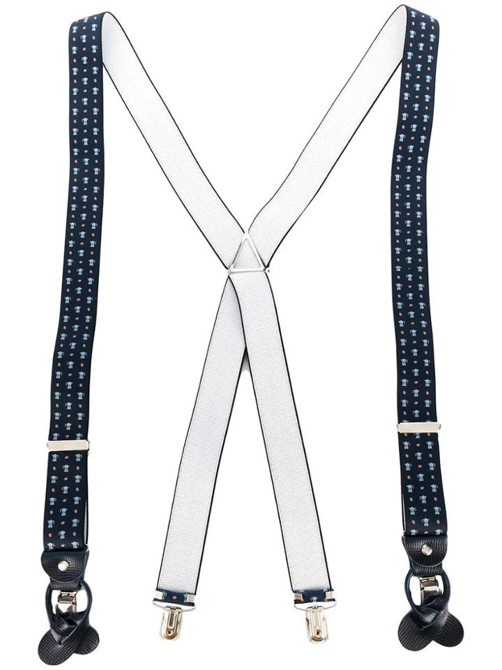 Fefè Caffè Pattern Braces - Blue