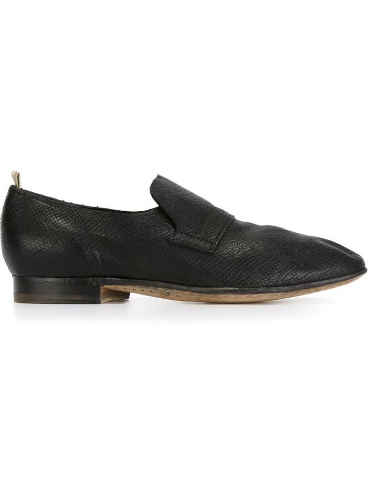 Officine Creative Snakeskin Effect Slippers