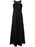 Armani Jeans - Grecian-style Dress - Women - Cotton - 40, Black, Cotton