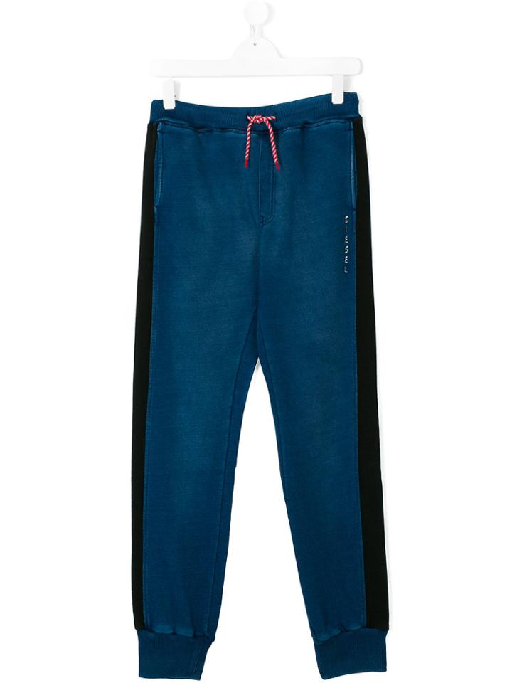 Diesel Kids Denim Effect Track Pants - Blue