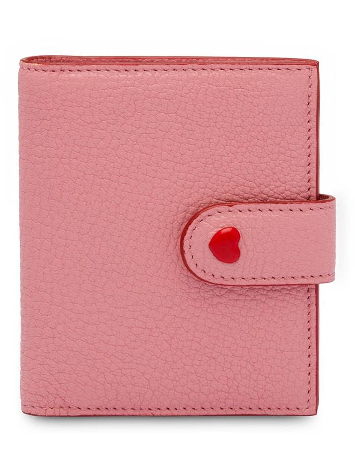 Miu Miu Madras Goat Leather Wallet - Pink