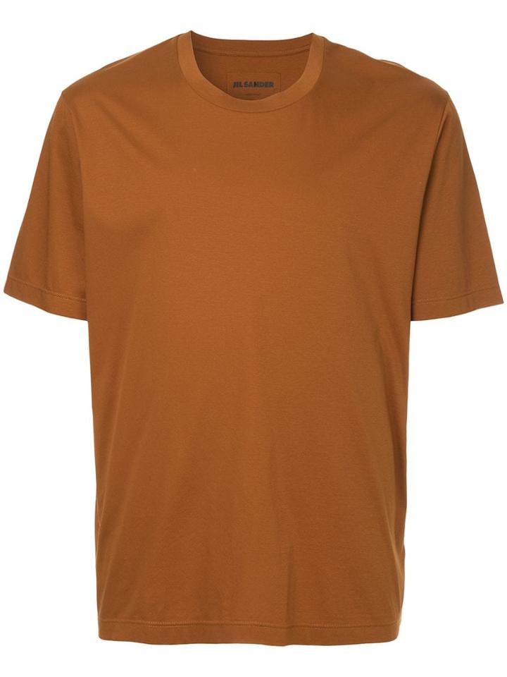 Jil Sander Round Neck T-shirt - Brown