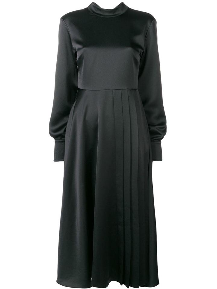 Msgm Loose Flared Dress - Black