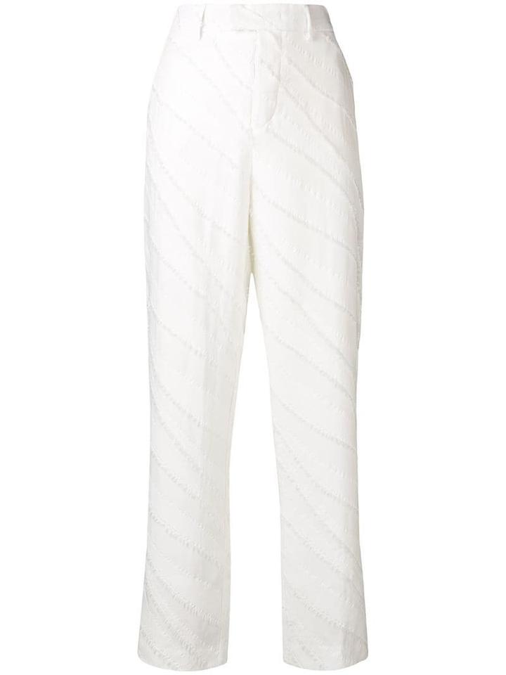 Zadig & Voltaire Fashion Show Peter Straight-leg Trousers - White