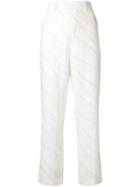 Zadig & Voltaire Fashion Show Peter Straight-leg Trousers - White